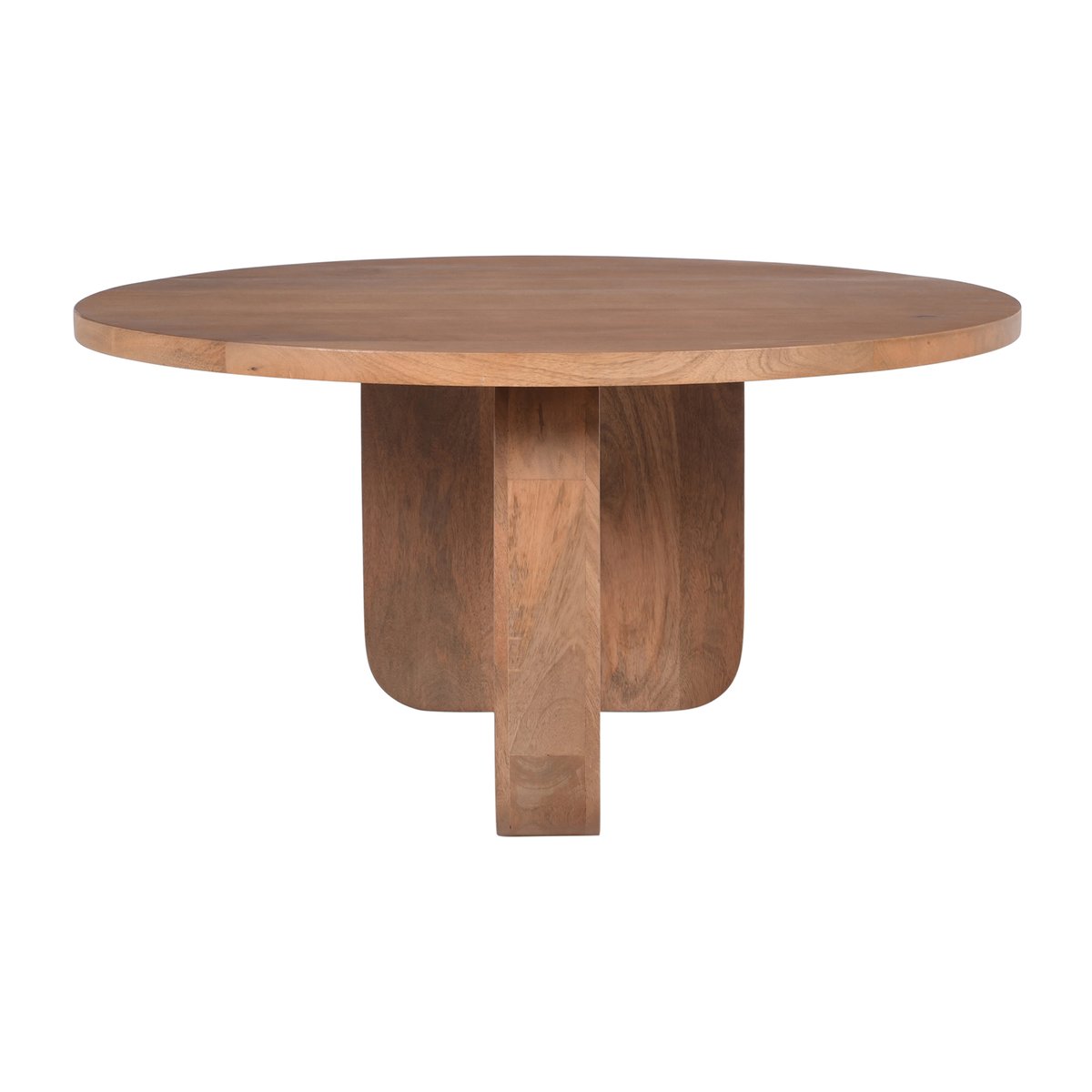 Table basse, bois de manguier, ronde, AGRA bois naturel, NORDLYS