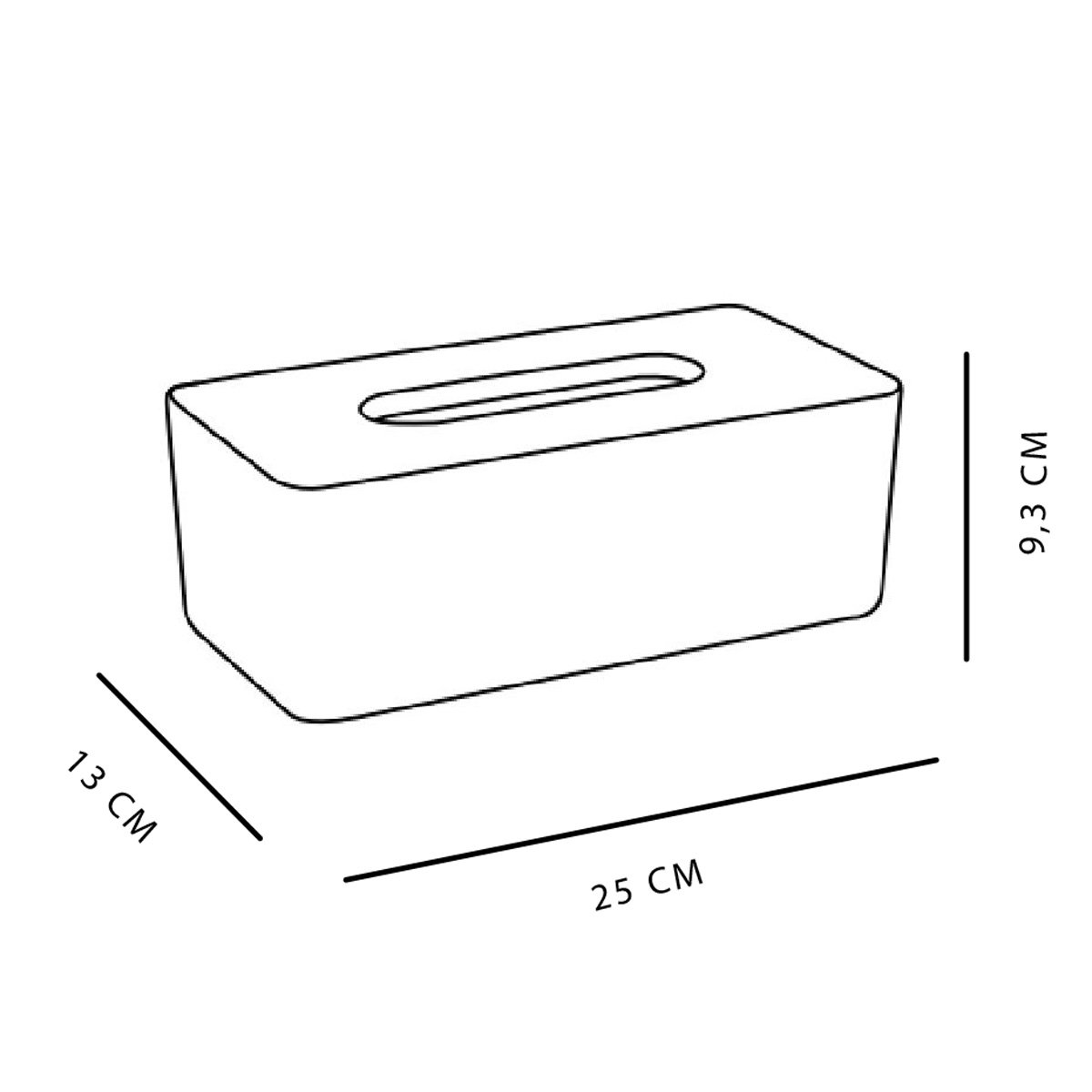 Boîte à mouchoirs rectangulaire avec bambou BATHROOM blanc, UTILITY