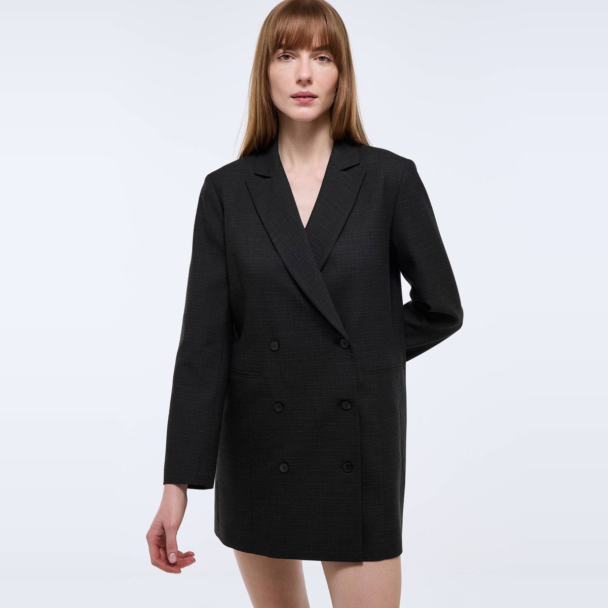 Robe tailleur unie noir, MONOPRIX