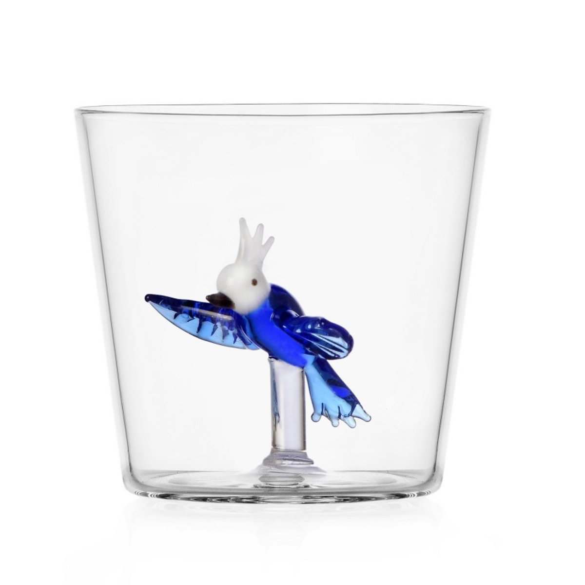 Verre à eau oiseau tropical TALKING TREES bleu, ICHENDORF