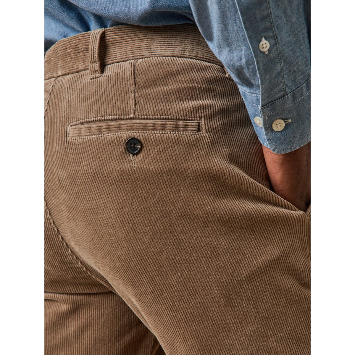 Chino velours regular beige, CYRILLUS
