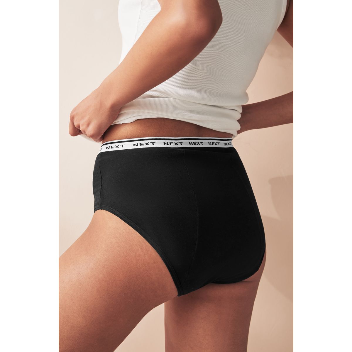 Culotte hygiénique à flux important 4 packs noir, NEXT
