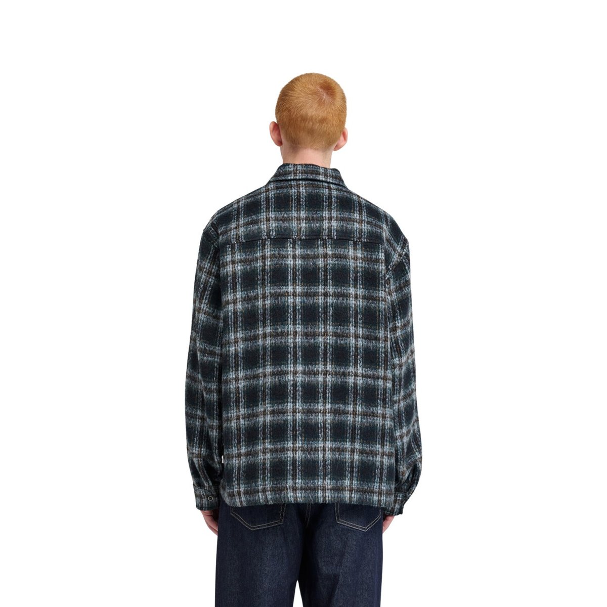 Surchemise FUZZY CHECK multi brushed plaid dark slate, ELEMENT