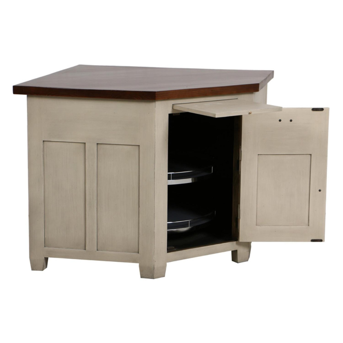 Meuble de cuisine bas d'angle - BROCANTE beige, INTERIOR'S