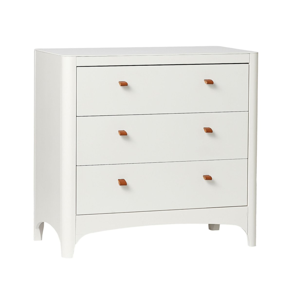 Commode 3 tiroirs Classic Blanc blanc, LEANDER