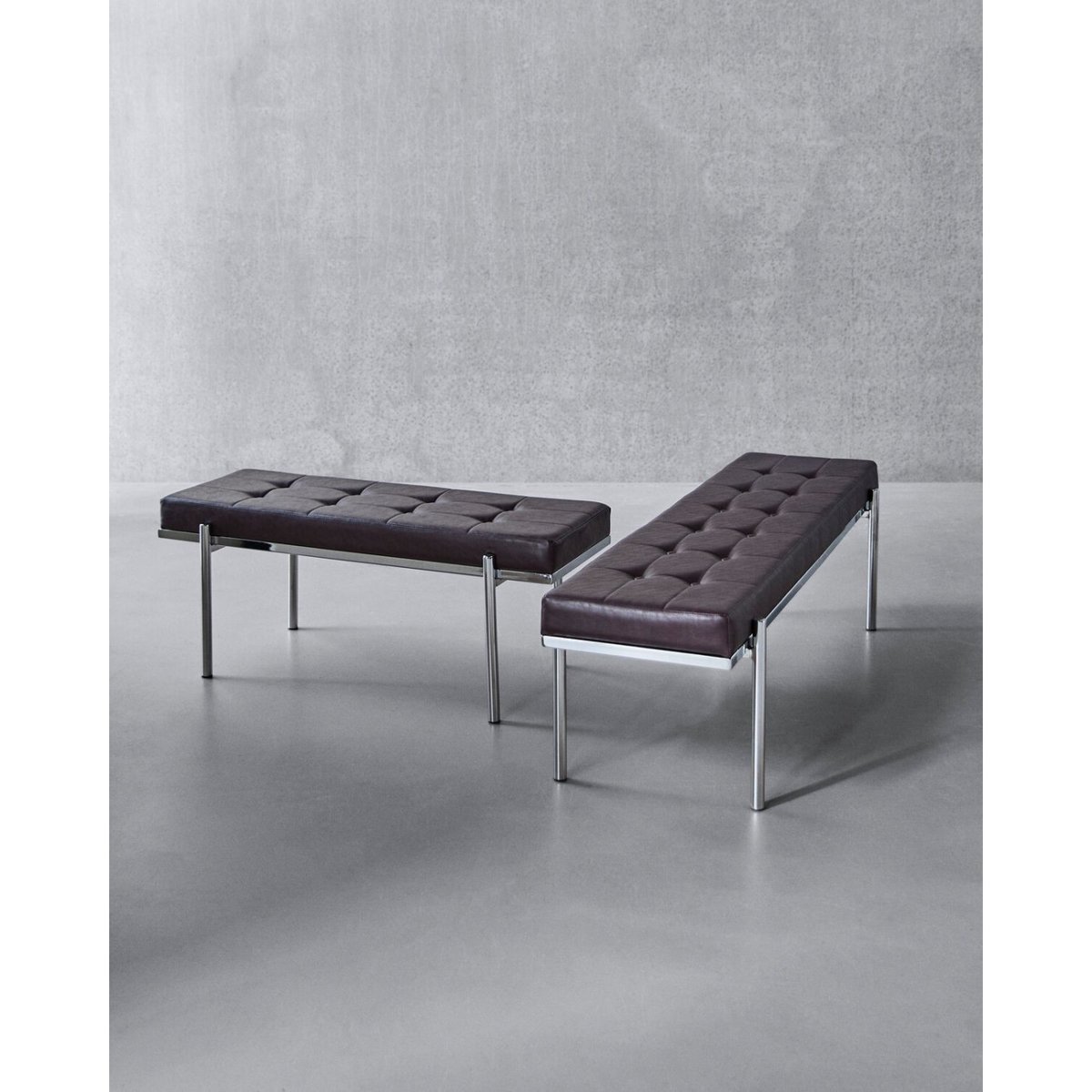 Banc finition chromée Lao marron, HOUSE DOCTOR