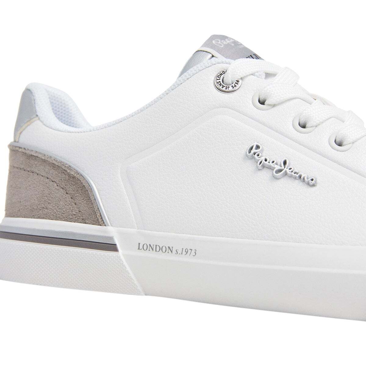 Kenton - Baskets Classiques Avec Détails En Daim blanc, PEPE JEANS