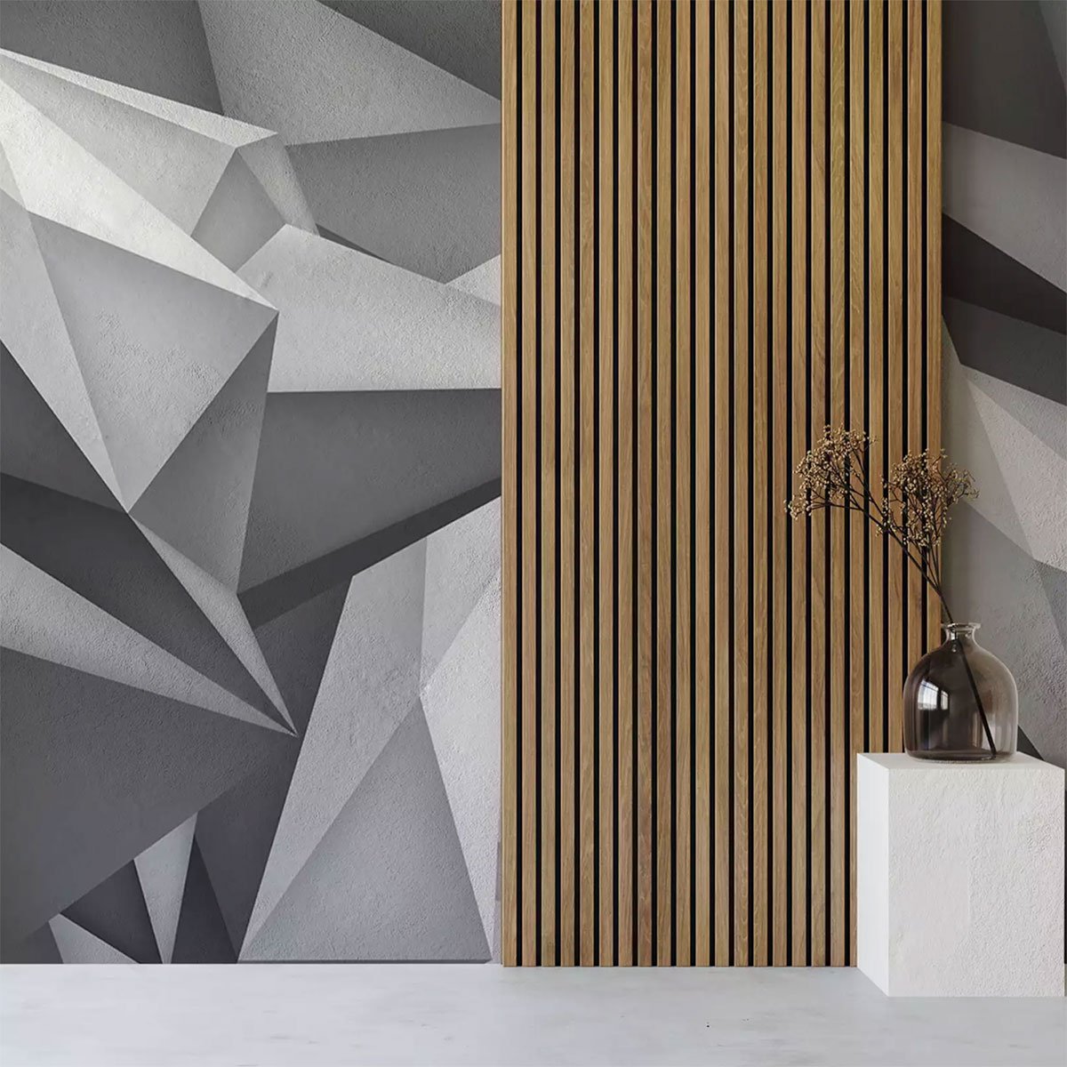 Papier peint polygone intissé, HEXOA