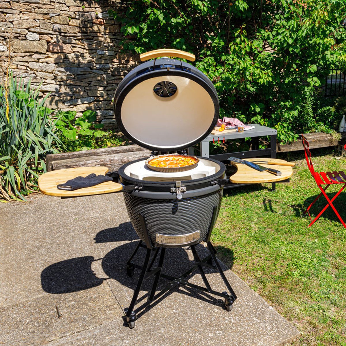 Barbecue kamado à charbon noir, SOMAGIC