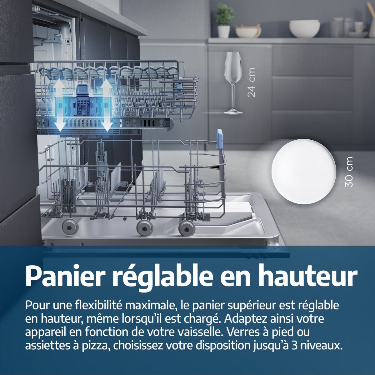 Lave vaisselle 60 cm BDFN26441G couleur unique, BEKO