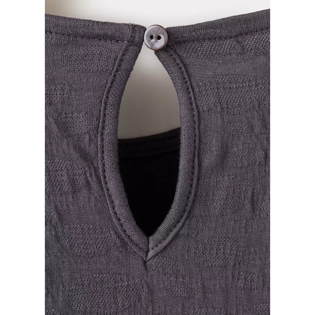 Robe texturée avec détail froncé sur le côté gris anthracite, MANGO KIDS