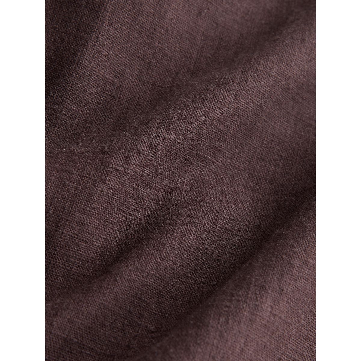 Pantalon large habillé en mélange de lin marron chocolat, NEXT