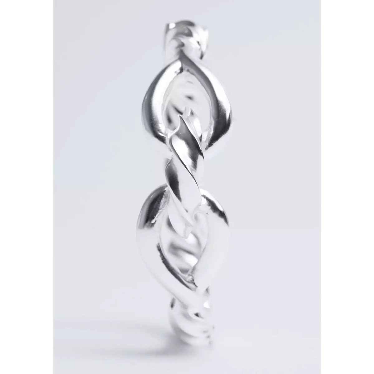 Bracelet rigide à nœud argent, MANGO