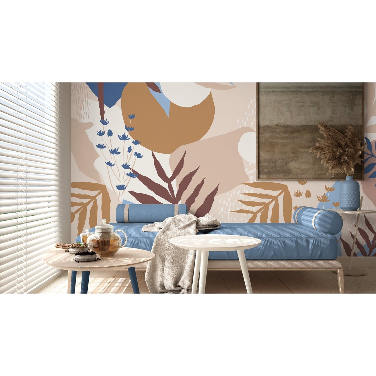 Papier peint panoramique Botaniste - A - 192 x 270 cm multicolore, LE PAPIERS DE NINON