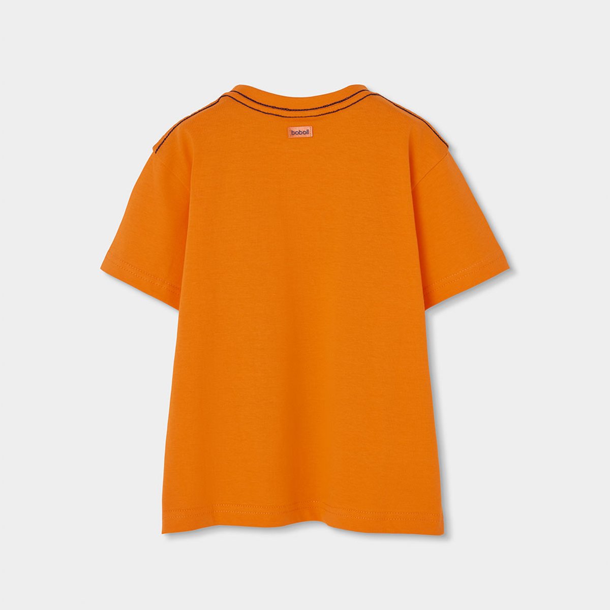 T-shirt enfant coton imprimé orange, BOBOLI