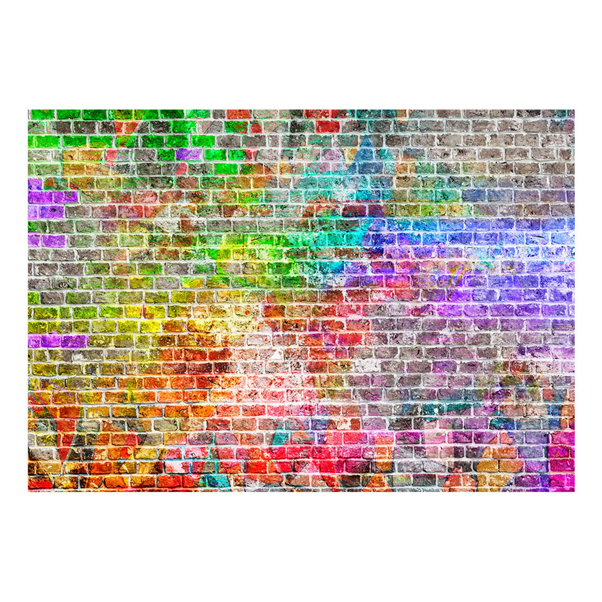 Papier peint intissé panoramique Rainbow Wall multicouleur, EDEN