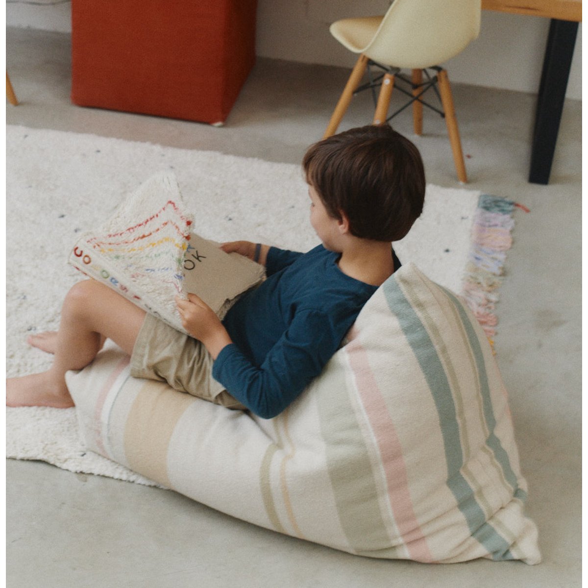 Pouf Cleo - EXCLUSIVE ONLINE nude vintage, olive, LORENA CANALS