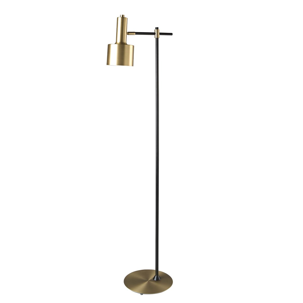 Lampadaire aluminium doré et acier noir gold, ANGEL CERDA