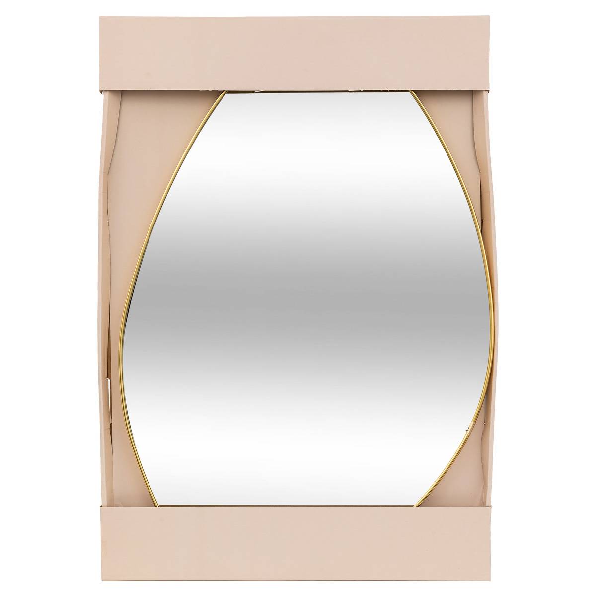 Miroir mural organique doré 60x40cm ROMAN doré, ATMOSPHERA