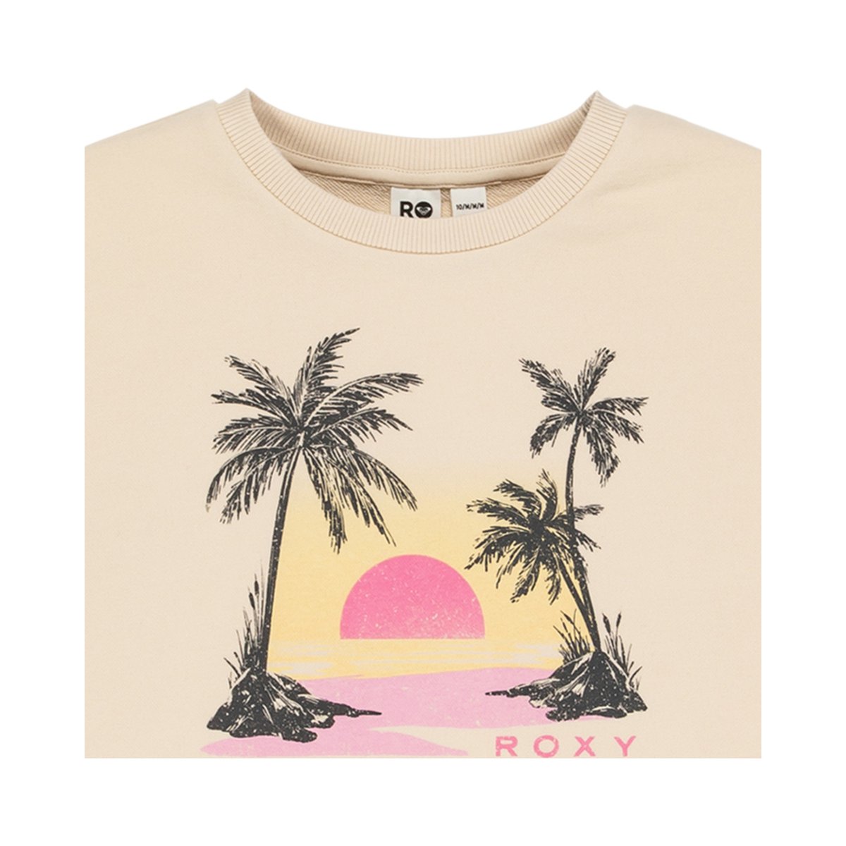 Sweat à col rond MORNING. beige parchment, ROXY
