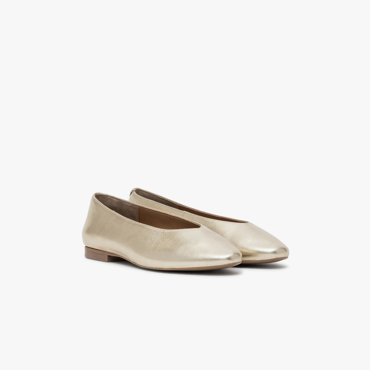 Ballerine en cuir BELLINA or platine, BOCAGE