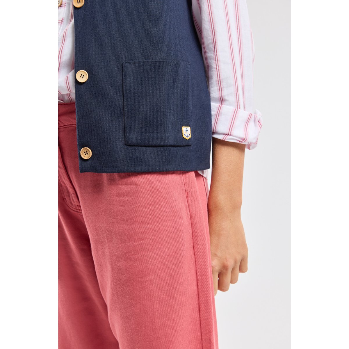 Gilet sans manche mecmor en coton seal, ARMOR-LUX
