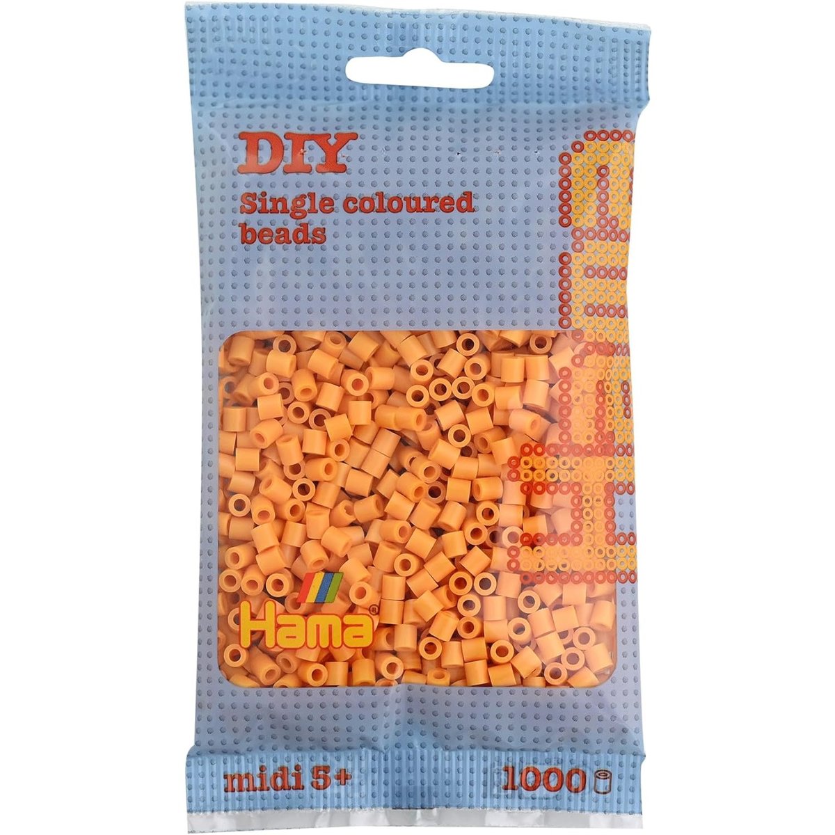 Sachet 1000 perles plastique Midi marron, HAMA