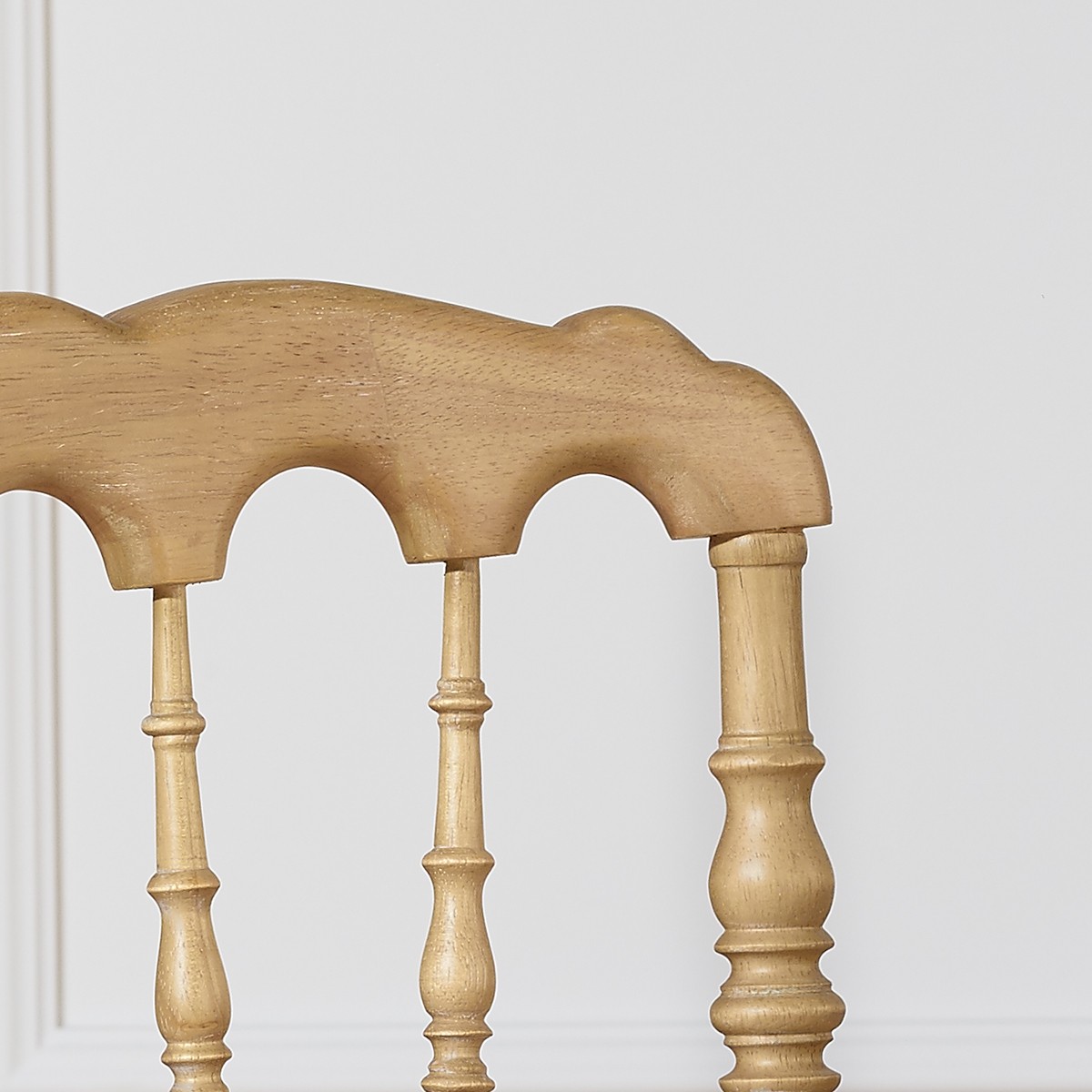 Lot de 2 chaises en hévéa et lin NAPOLEON III lin, ROBIN DES BOIS