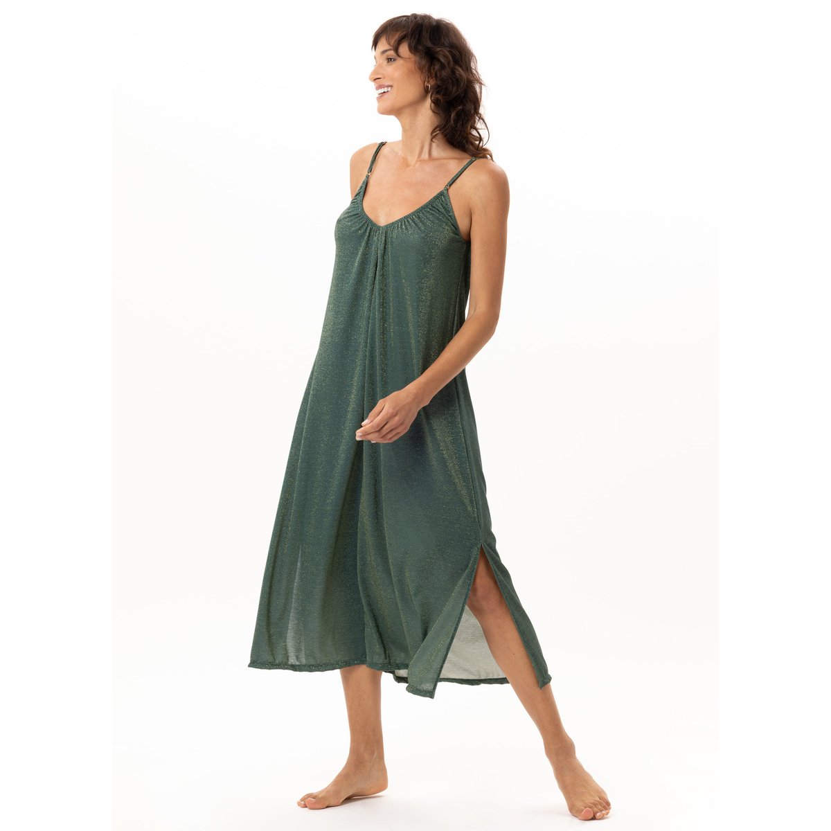 Robe en maille fil textile COCO 241 vert, LE CHAT