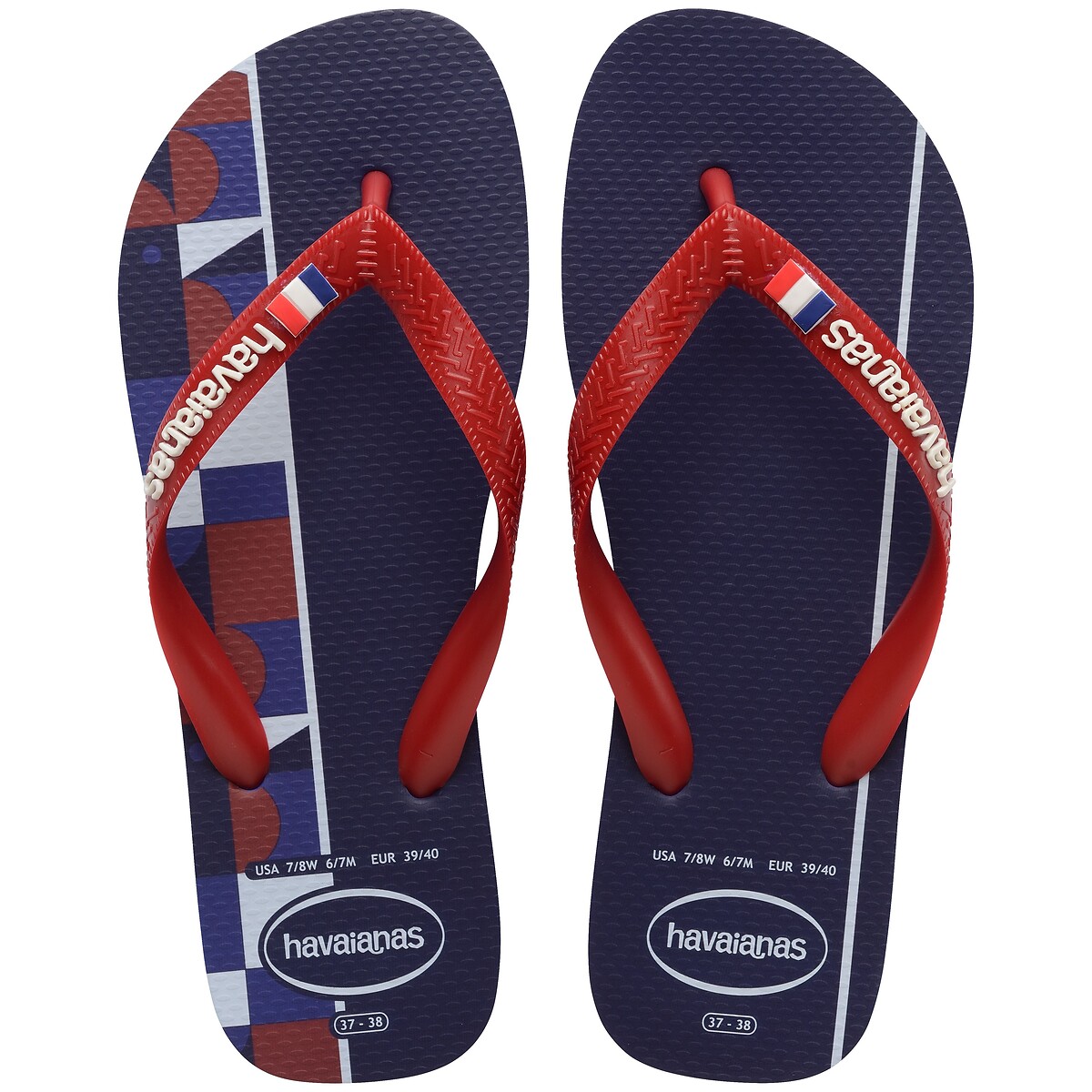 Chanclas de la Copa del Mundo de Hav. Nations France azul/blanco/rojo, HAVAIANAS