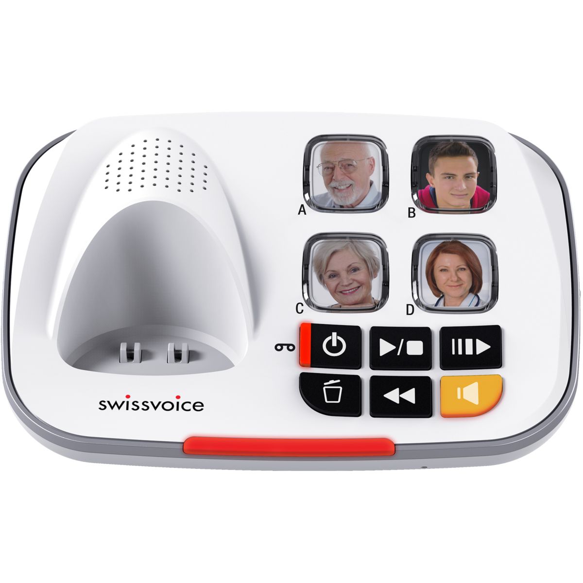 Téléphone sans fil XTRA 2355 Voice blanc, SWISSVOICE