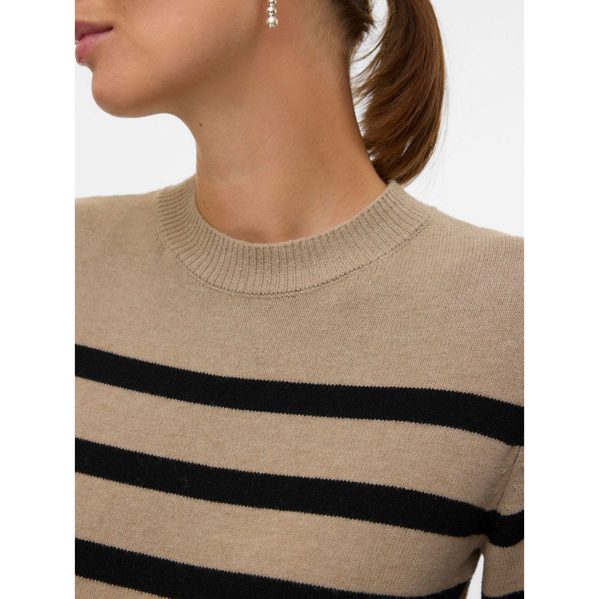 Pull En Maille natural melange, MAMA LICIOUS