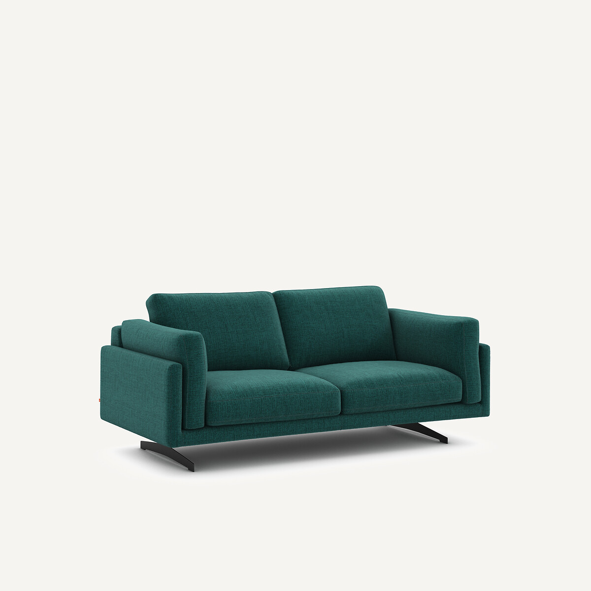 2-Sitzer-Sofa aus meliertem Stoff, CÉSAR dunkelgrün, AM.PM
