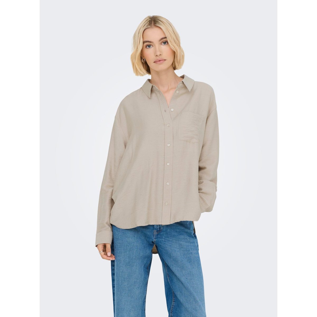 Chemise oxford tan, ONLY