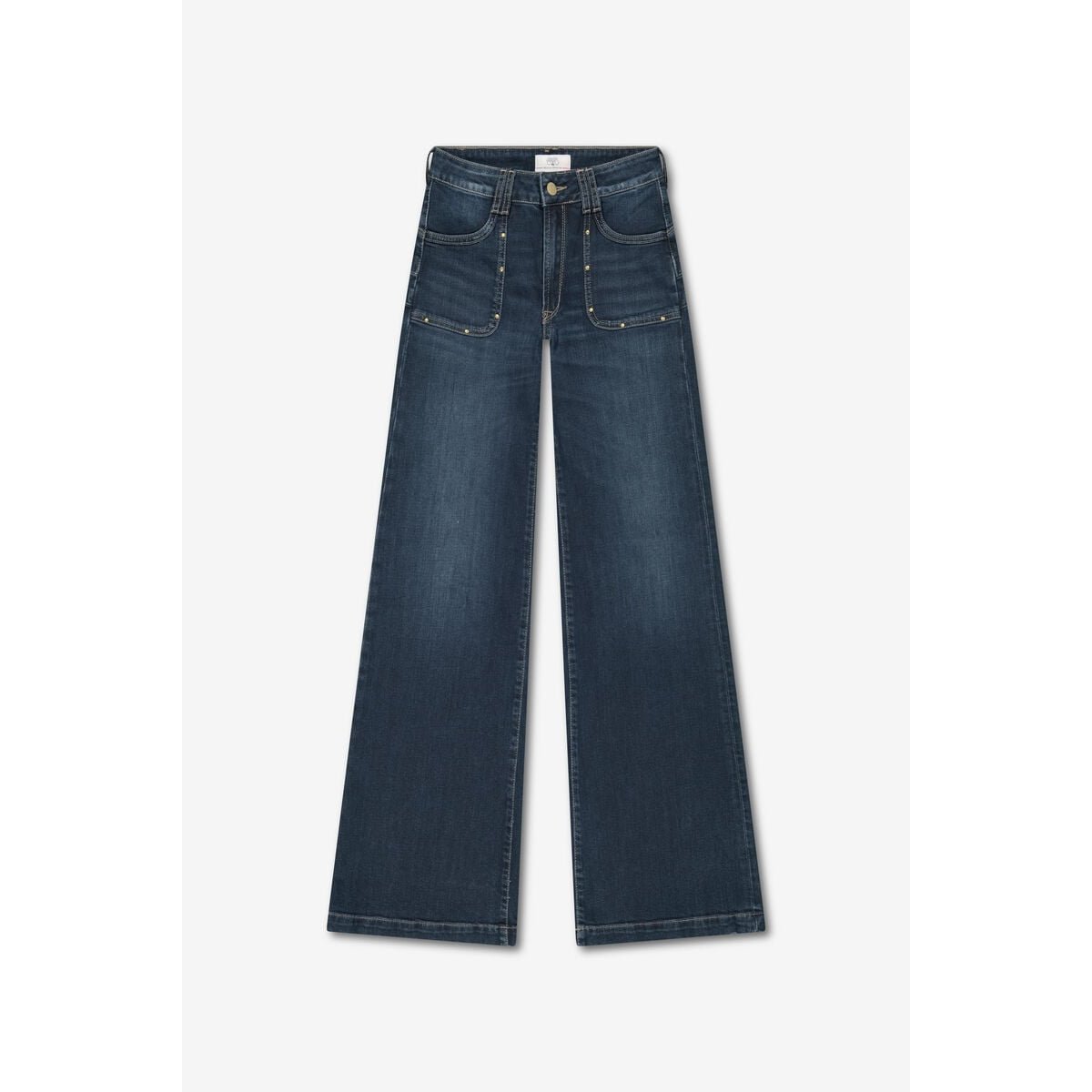 Jeans flare PULP high flare, longueur 34 blue / black, LE TEMPS DES CERISES