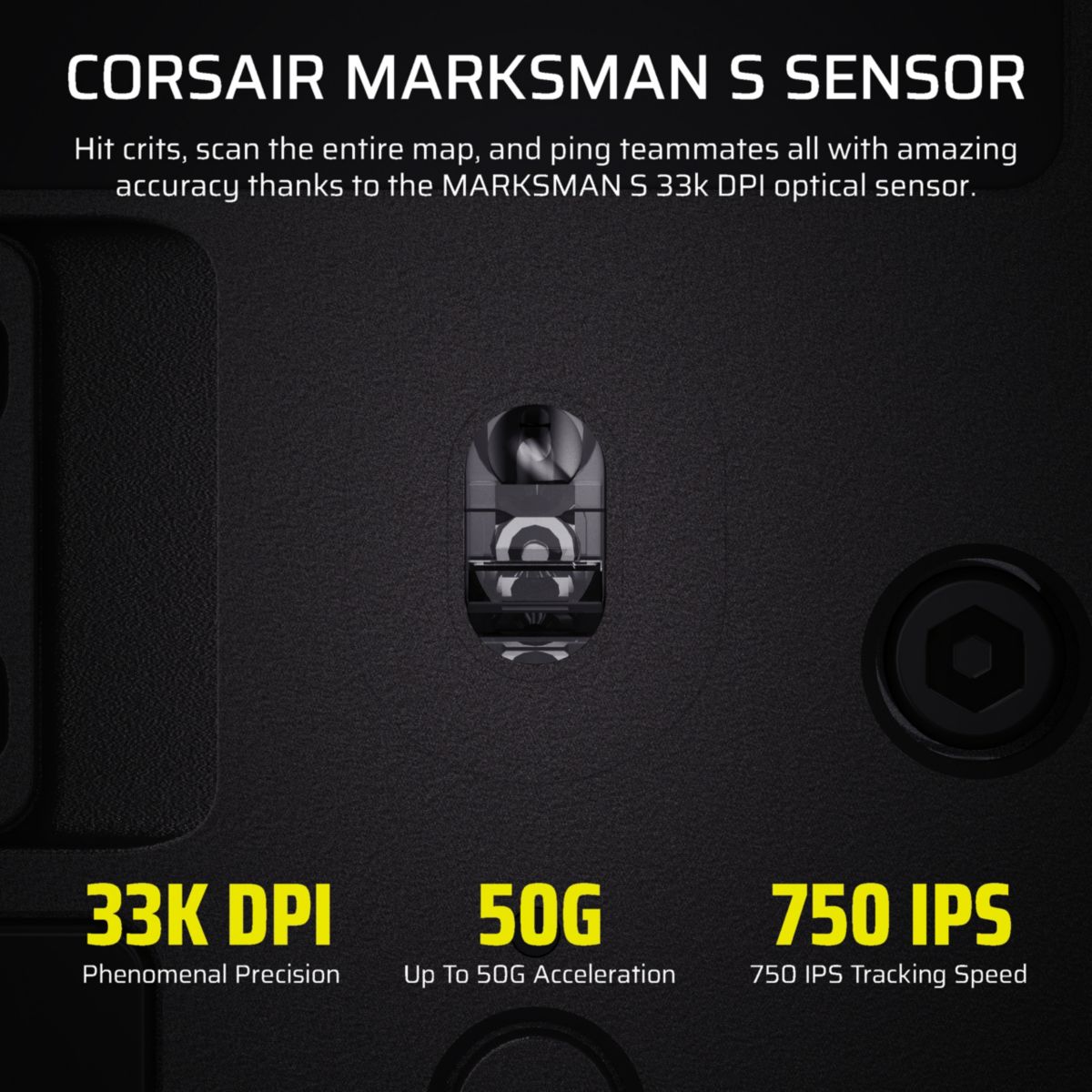 Souris Gamer Sans Fil SCIMITAR ELITE WL SE GUN METAL couleur unique, CORSAIR