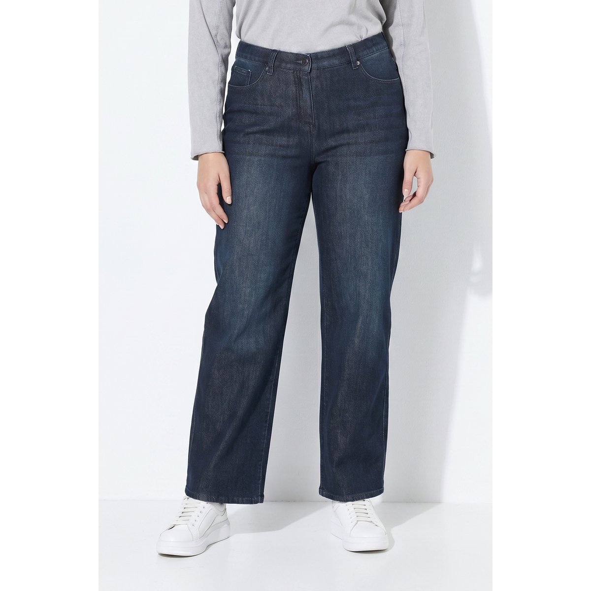 Jeans Mary jambe large jean bleu moyen, ULLA POPKEN