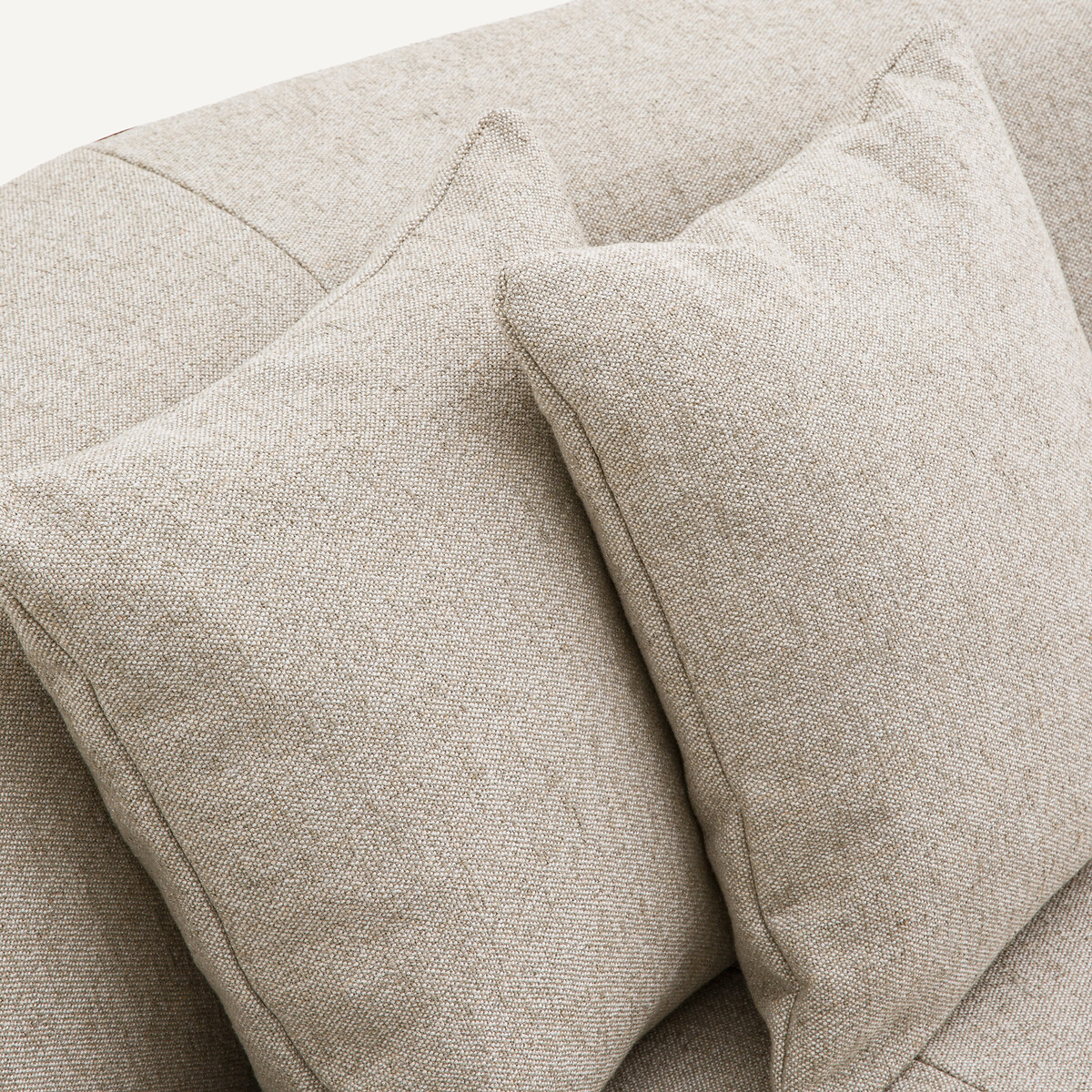 Linker halve zetel in viscose en linnen met structuur, JACOPO naturel, AM.PM