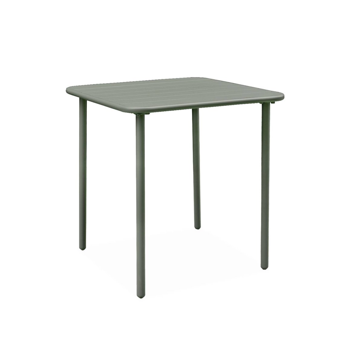 Table de jardin métal + 2 assises AMÉLIA terracotta, SWEEEK