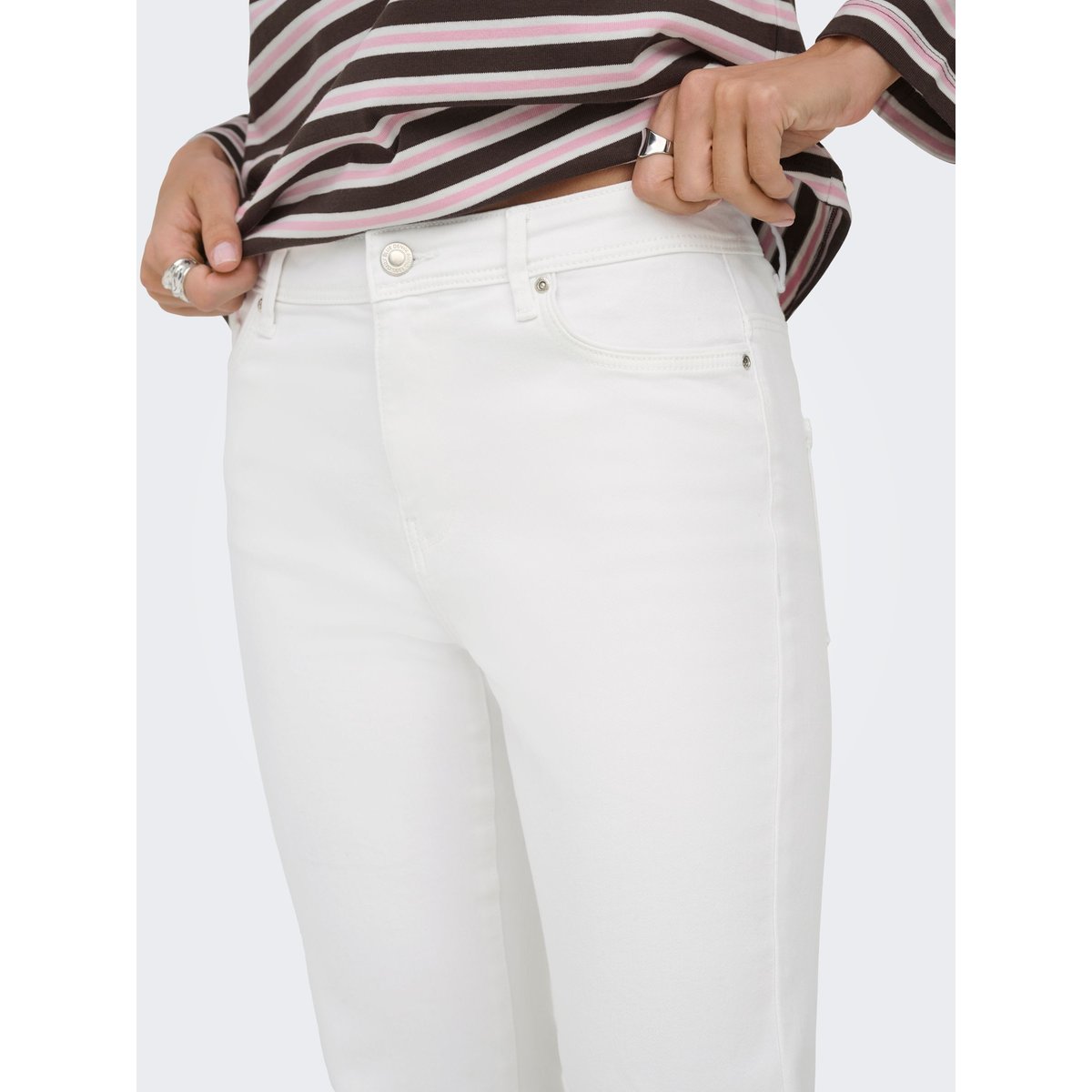 Jean Flared white denim, ONLY