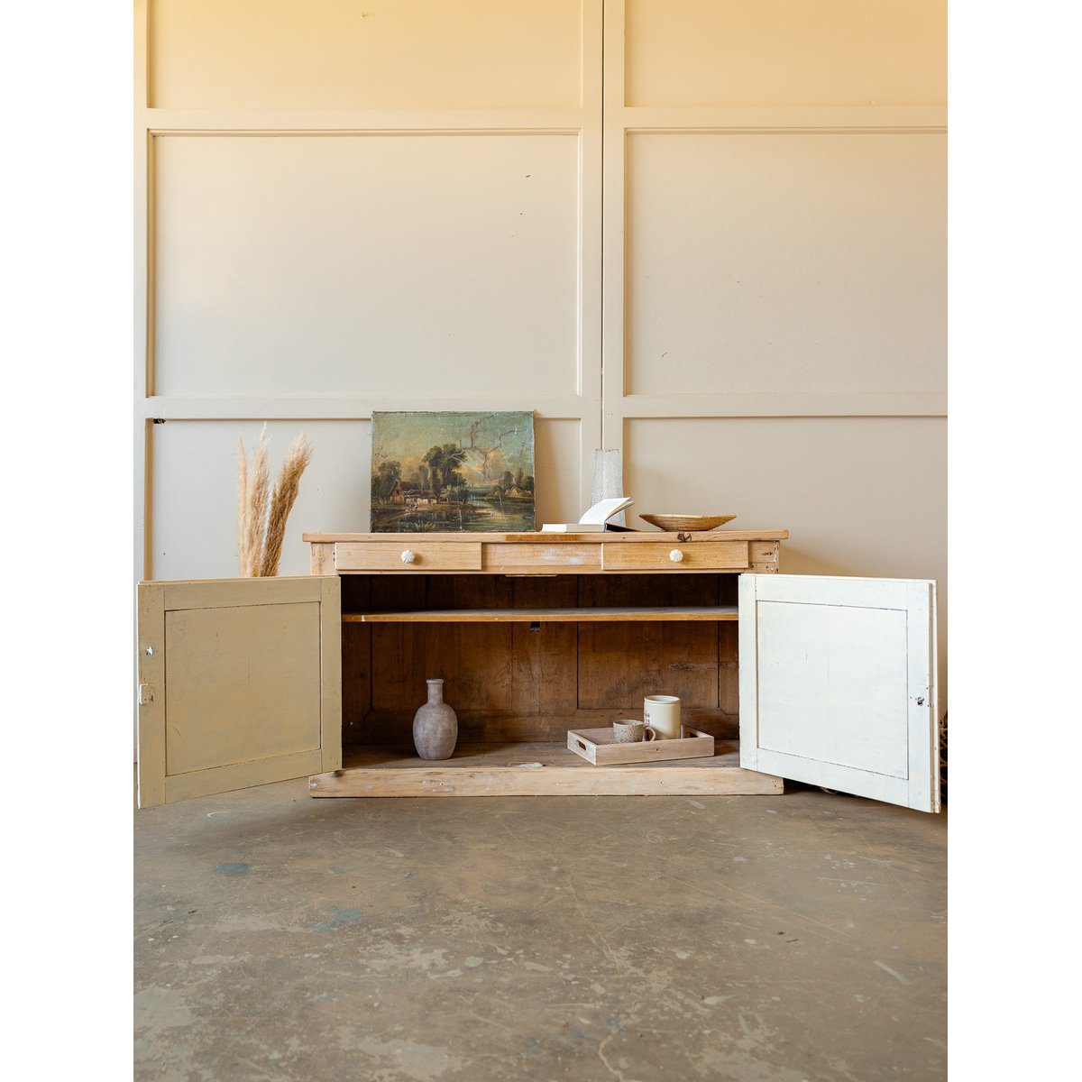 Buffet façon comptoir de magasin Gilbert N°1661 - Bon état beige, DEBONGOUT