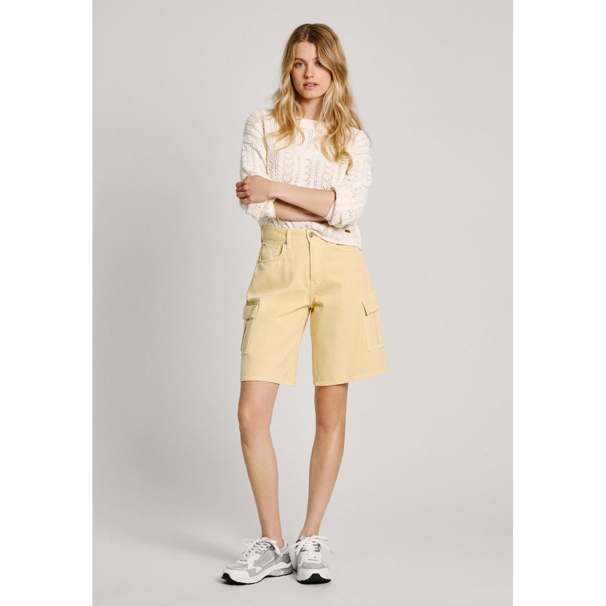 Bermuda Cargo À Coupe Décontractée cornouais jaune, PEPE JEANS