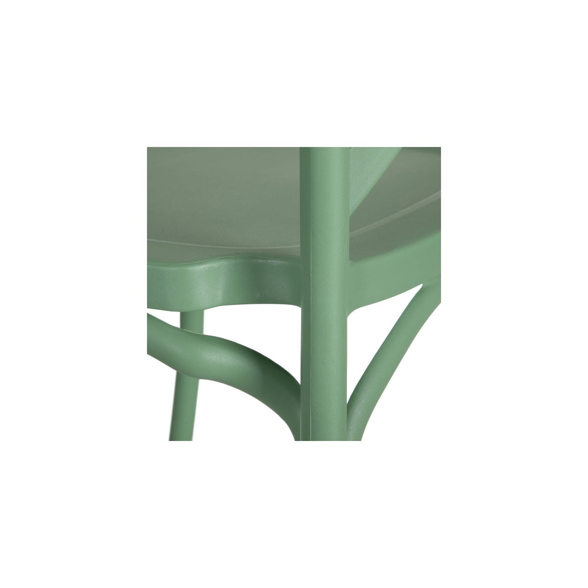 Chaise Esprit Bistrot en Polypropylène Vert vert, WADIGA