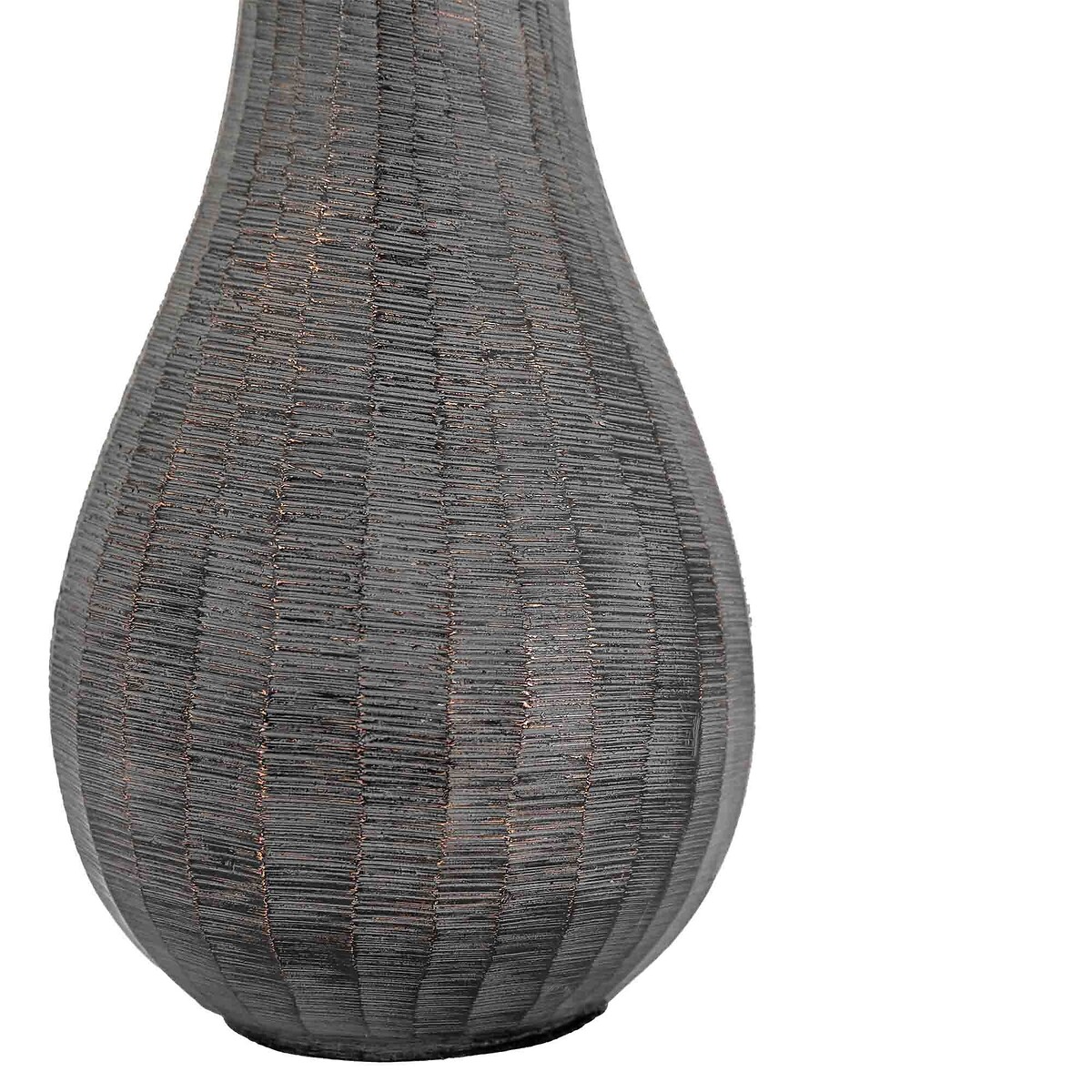 24cm Fluted Vase in Antique Grey grey, ÉDITÉ