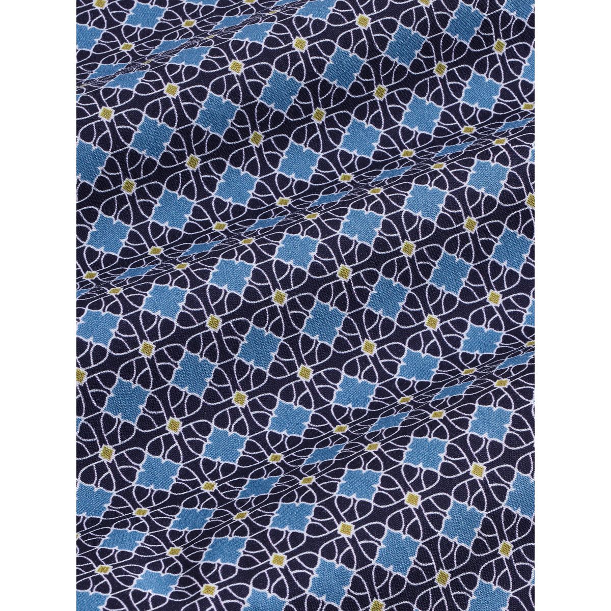 Chemise slim habillée en coton stretch bleu, NEXT