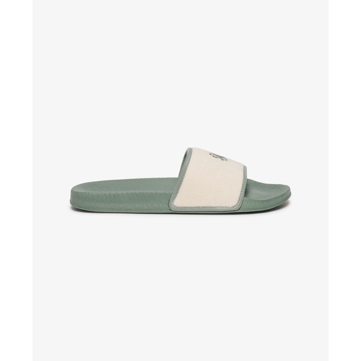 Claquettes de Piscine en Éponge vert jade clair/blanc cassé, SUPERDRY
