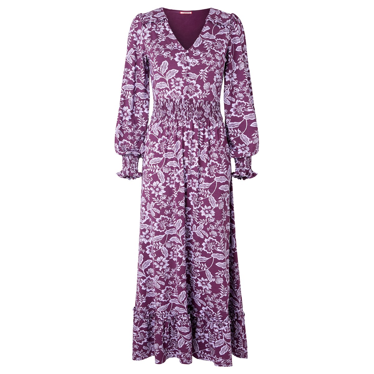 Robe Longue en Jersey à Manches Longues Thea violet, JOE BROWNS