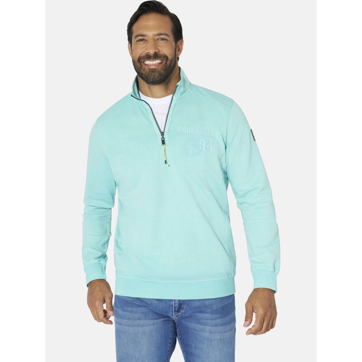 Sweatshirt ANSBERT turquoise, JAN VANDERSTORM