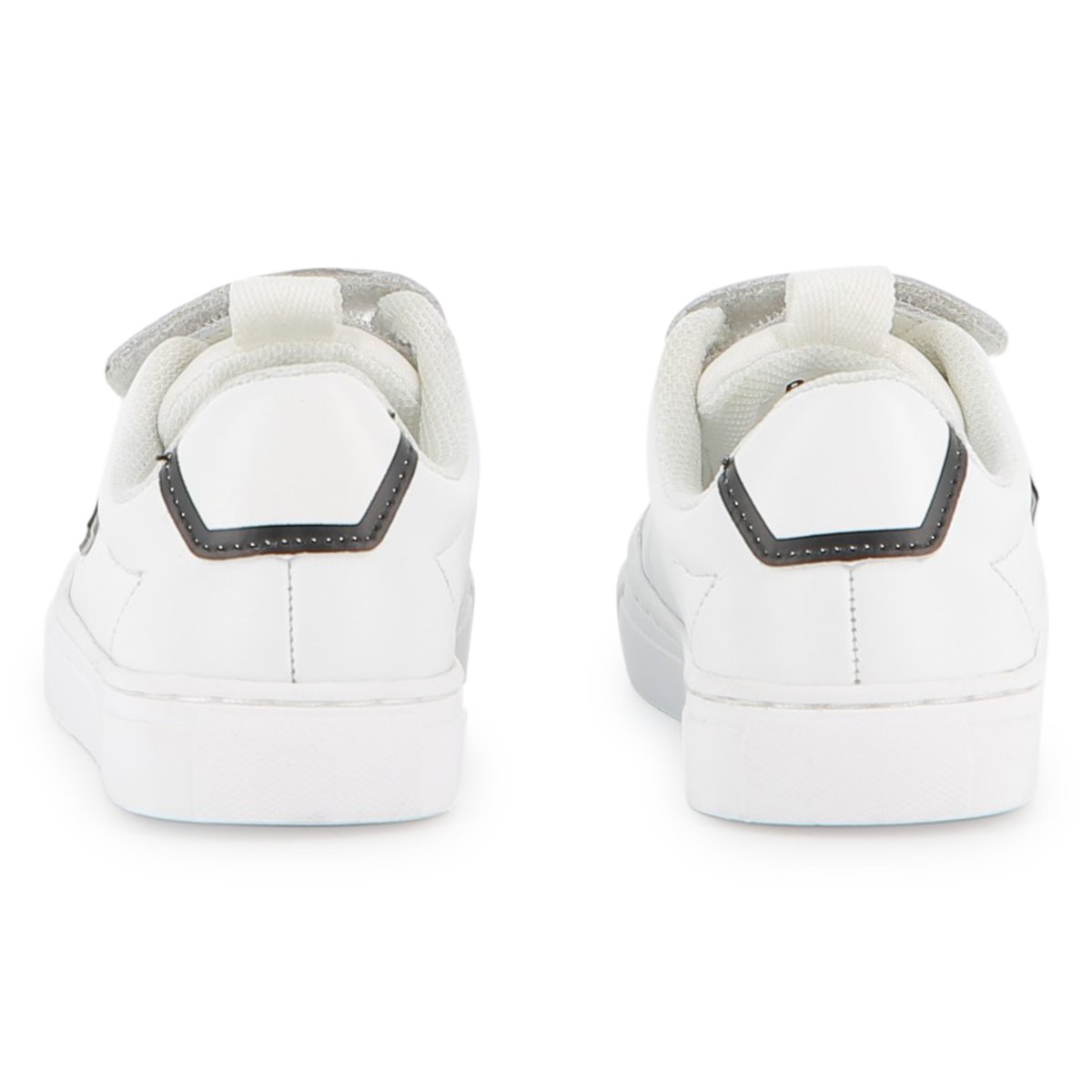 Sneakers in pelle bovina blanc, BOSS KIDSWEAR