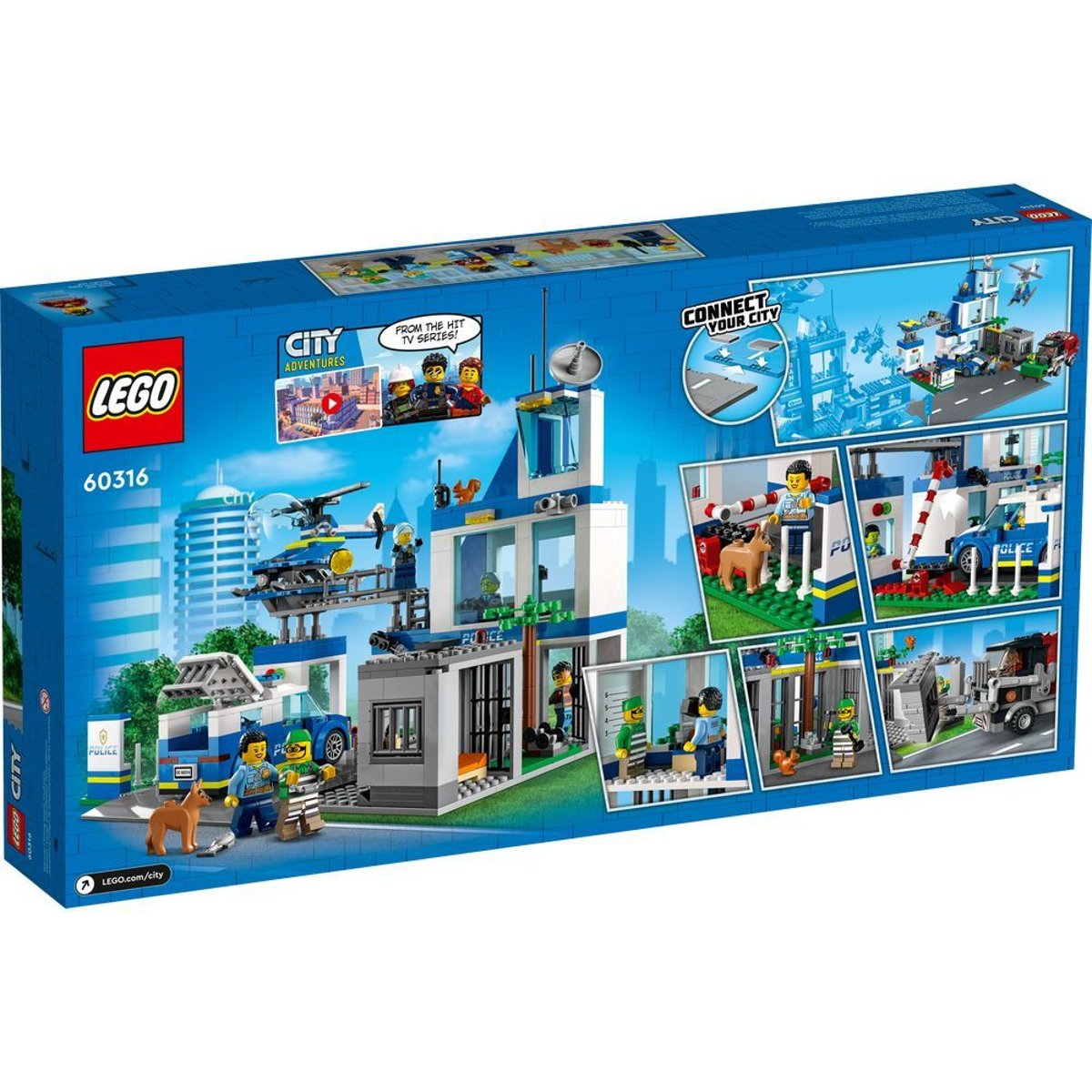 LEGO City - Commissariat de Police 60316 : Aventure Urbaine multicolore, LEGO